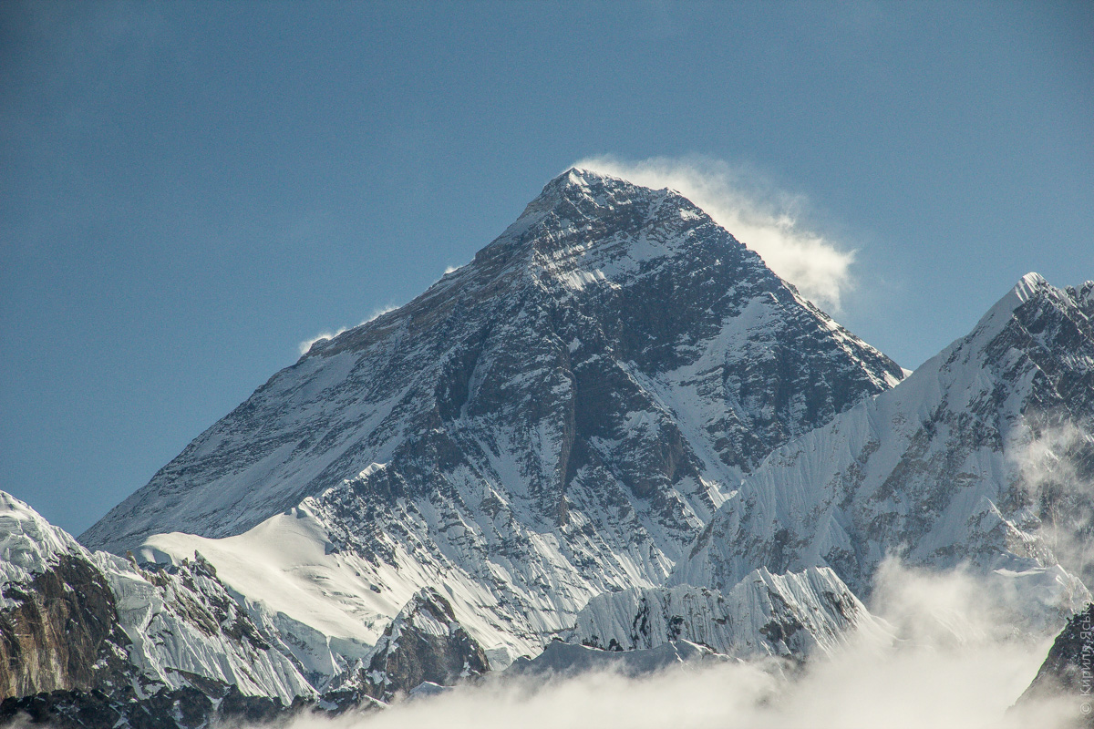 вид на Эверест с Гокио Ри