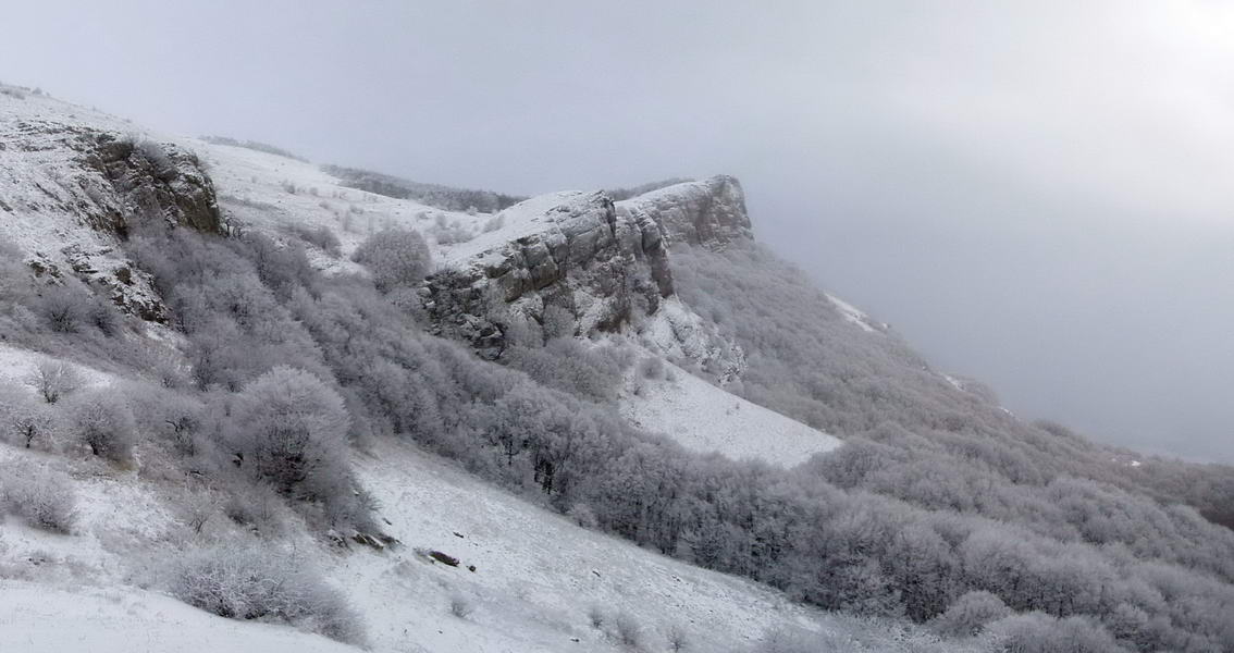 Скальные снежные перевалы