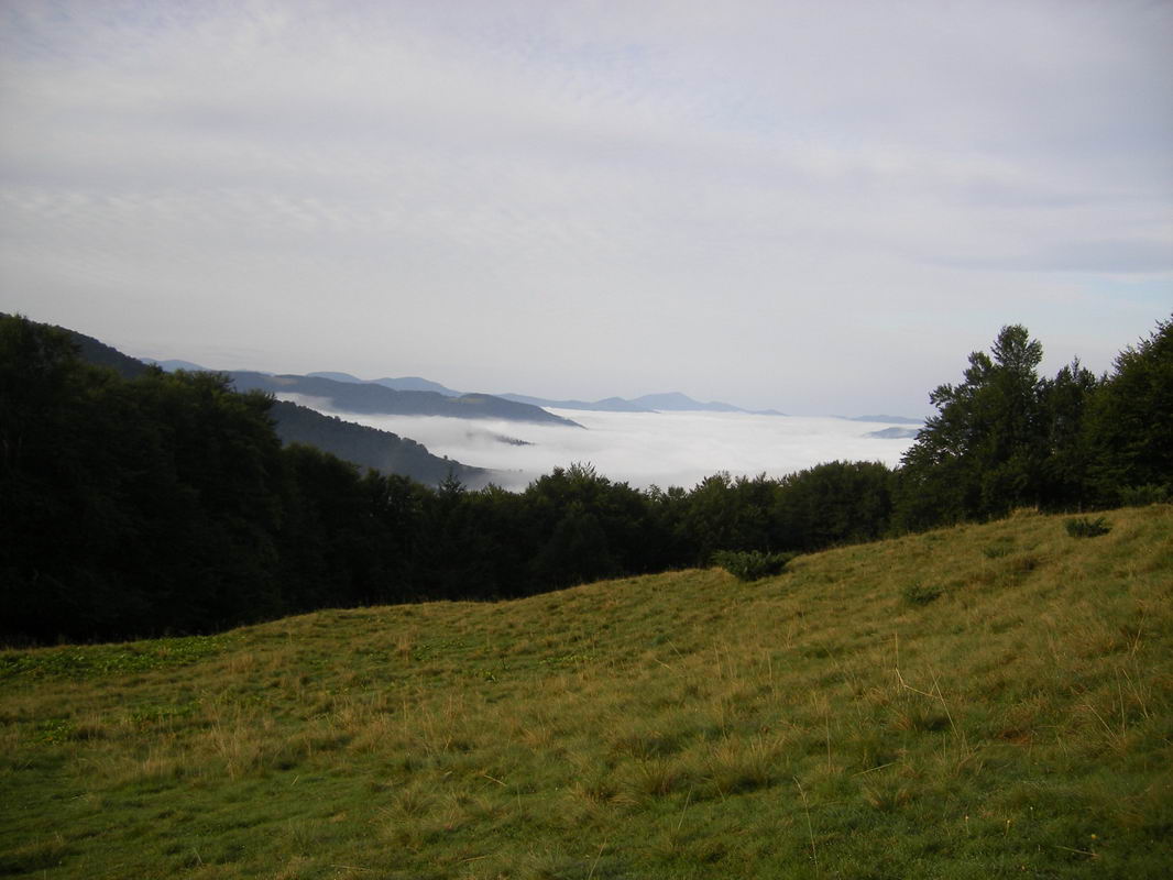 облака в долине