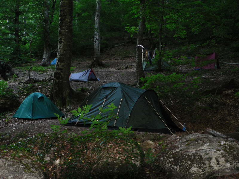 наши домики - палатки