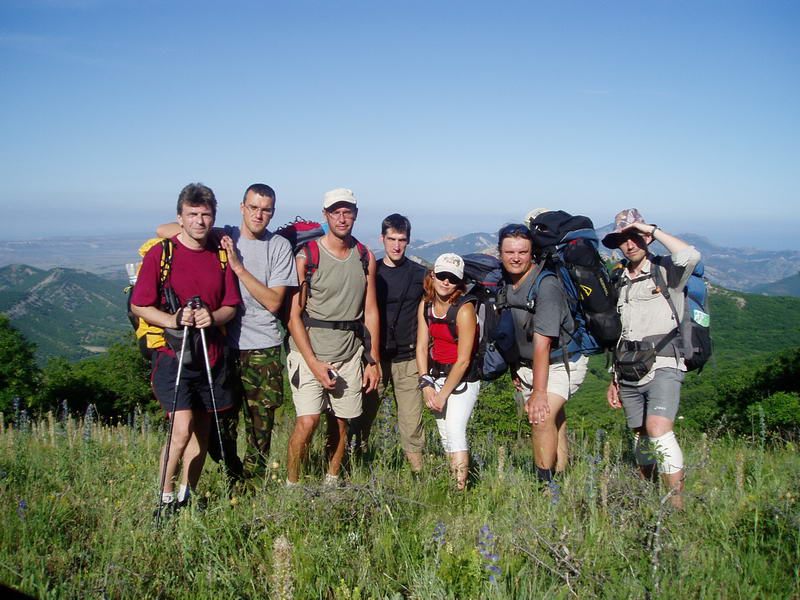 групповое фото на горе Сандык
